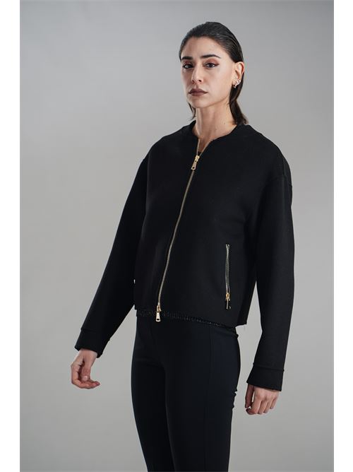 Bomber in misto lana Simona Corsellini | A25CPGBV1001NERO